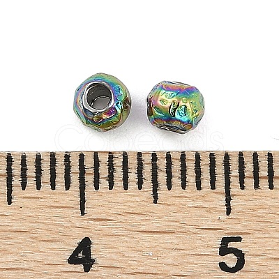 Textured 316 Surgical Stainless Steel Beads STAS-M106-01B-1