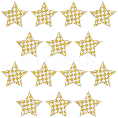 20Pcs Polyester Clothing Patches DIY-CY0002-35C-1