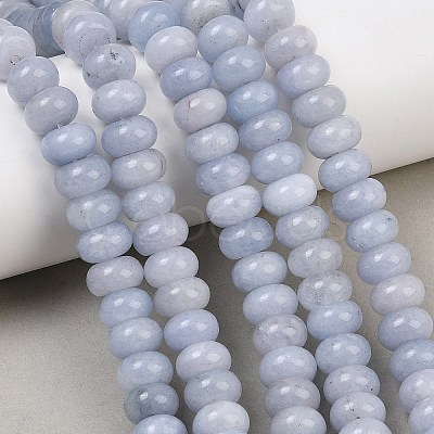 Dyed Natural White Jade Beads Strands G-G107-A37-01-1