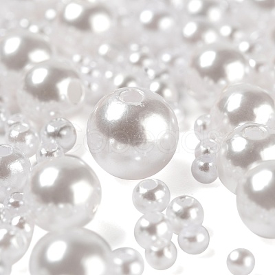 1700Pcs ABS Plastic Imitation Pearl Beads KY-LS0001-19-1