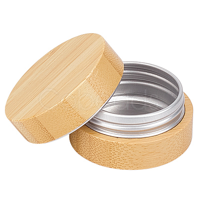 15G Bamboo & Aluminum Cream Jar CON-WH0112-016B-1