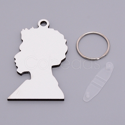 Sublimation Blanks Keychains LS-KEYC-WH0018-27-1