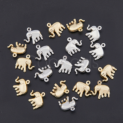 20Pcs 2 Color Brass Charms KK-HY0001-42-1