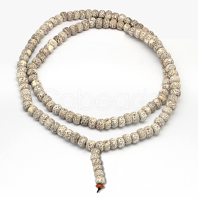 Undyed & Natural Moon and Star Xingyue Bodhi Bead Strands WOOD-R257-7x9-01-1