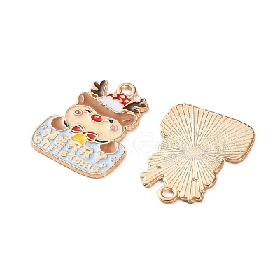 Alloy Enamel Pendants ENAM-I061-01KCG-06-1