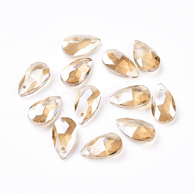 Faceted Glass Pendants X-GLAA-F069-S-A18-1