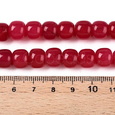 Dyed Natural White Jade Beads Strands G-T138-S14-1