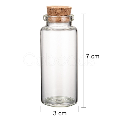 Glass Jar Glass Bottles Bead Containers AJEW-S074-02G-1