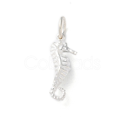925 Sterling Silver Sea Animal Sea Horse Charms STER-E071-02S-05-1