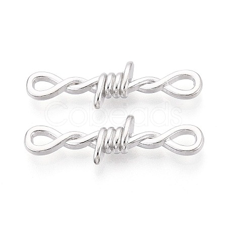 Zinc Alloy Barbed Wire Links Connector Charms TIBE-N016-01P-1