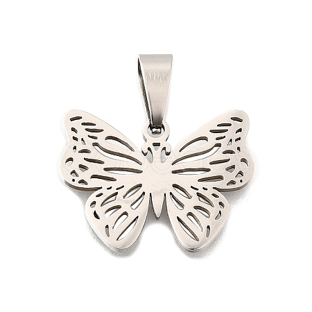 201 Stainless Steel Pendants STAS-R166-03P-1