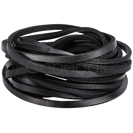 Flat Cowhide Leather Cord WL-GF0001-10B-02-1