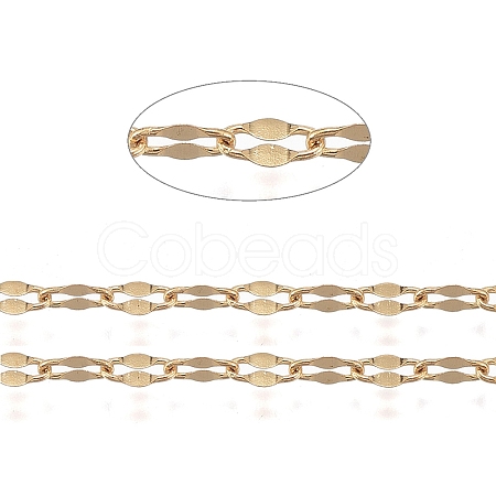 PVD Vacuum Plating 304 Stainless Steel Dapped Chains CHS-F011-15C-G-1