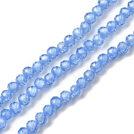 Cubic Zirconia Beads Strands G-G792-47-08B-1