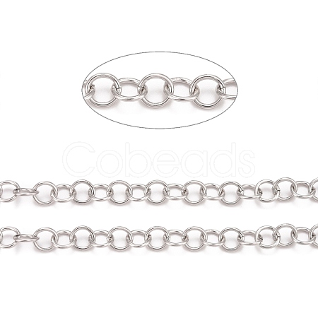 Tarnish Resistant 304 Stainless Steel Rolo Chains CHS-F011-08E-P-1