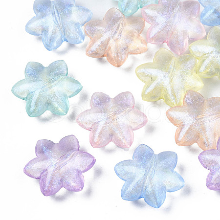 Transparent Acrylic Beads OACR-S028-136-1