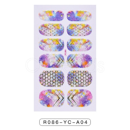 Full Wrap Gradient Nail Polish Stickers MRMJ-R086-YC-A04-1