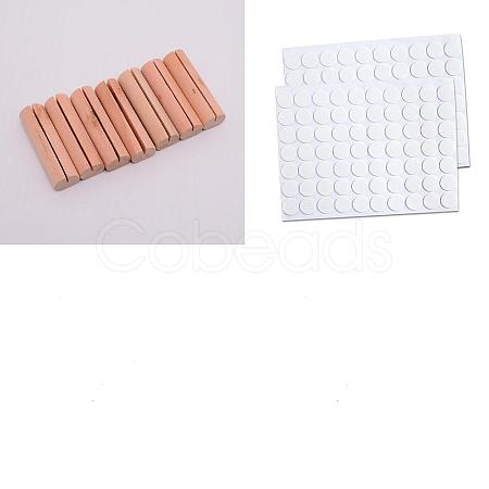 20Pcs Wood Name Card Holder AJEW-OC0003-24-1