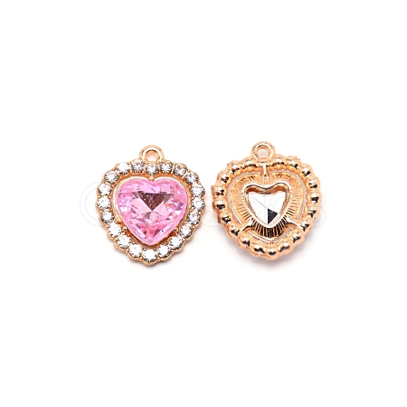 Alloy Crystal Rhinestone Charms ALRI-WH0002-65I-1