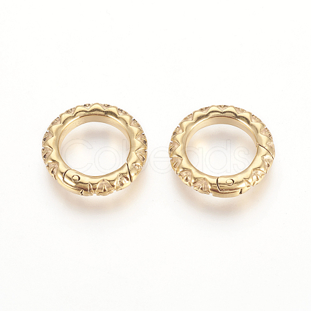 304 Stainless Steel Spring Gate Rings STAS-P217-13G-03-1