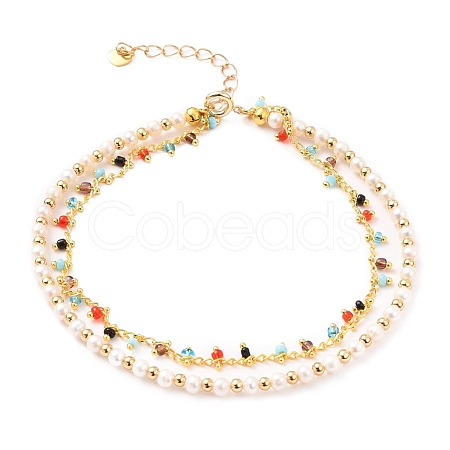 Multi-Strand Anklets AJEW-AN00329-01-1