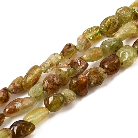 Natural Green Garnet Beads Strands G-K203-05-1