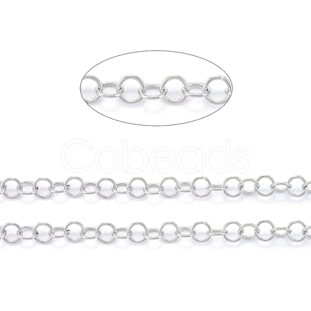 Tarnish Resistant 304 Stainless Steel Rolo Chains CHS-F011-08A-P-1
