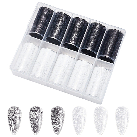 10 Rolls PET Nail Art Stickers MRMJ-SP0001-47B-1