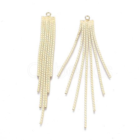 Brass Chain Tassel Big Pendants KK-N231-110G-NF-1