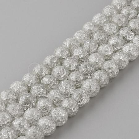 Synthetic Crackle Quartz Beads Strands GLAA-S134-8mm-09-1