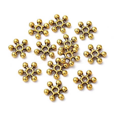 Tibetan Style Alloy Spacer Beads TIBEB-1171-AG-LF-1