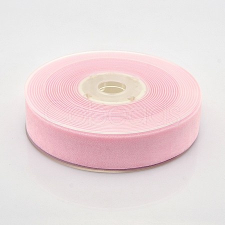 Polyester Velvet Ribbon for Gift Packing and Festival Decoration SRIB-M001-23mm-123-1