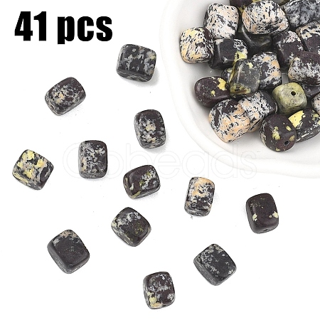 1 Strand Natural Yellow Turquoise(Jasper) Beads Strands G-YW0002-95-1