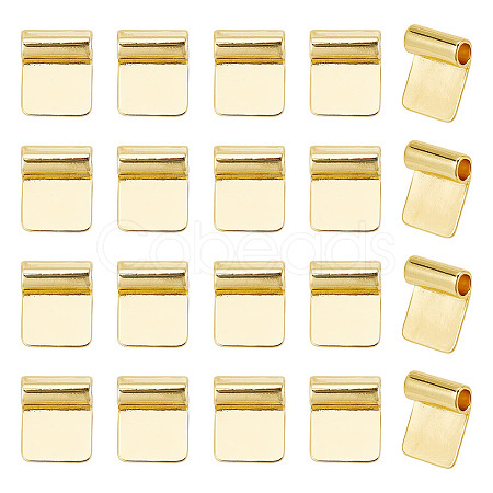 20Pcs Rack Plating Brass Glue-on Flat Pad Bails KK-AR0004-08-1