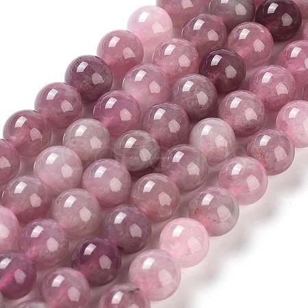 Natural Old Rose Madagascar Rose Quartz Beads Strands G-B076-A01-02-1