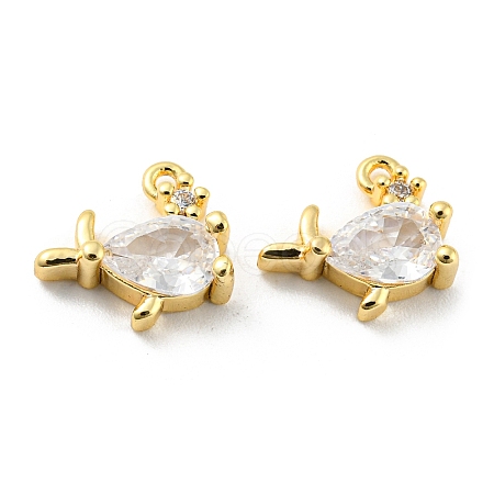 Brass Charms KK-D090-07G-1