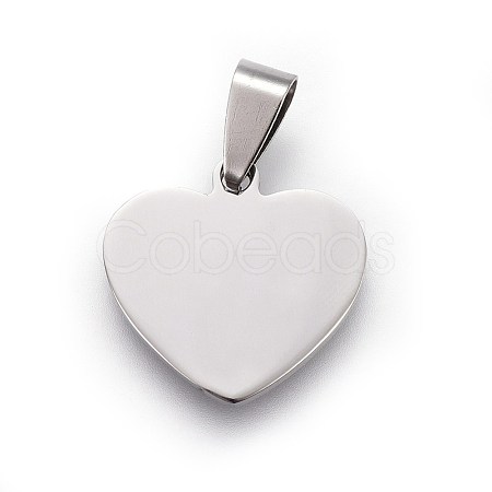 Tarnish Resistant 304 Stainless Steel Mirror Polished Finish Stamping Blank Tag Pendants STAS-L220-02B-1