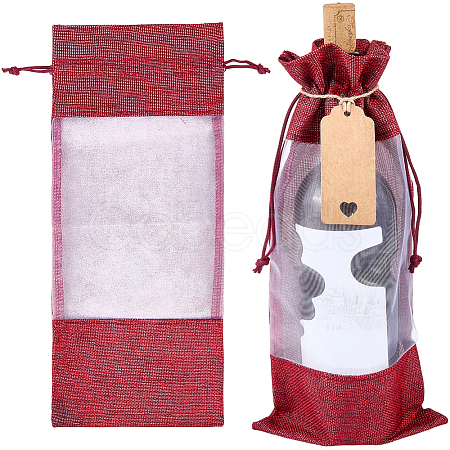 Jute Cloth Wine Bottle Storage Pouches ABAG-WH20018-15A-1