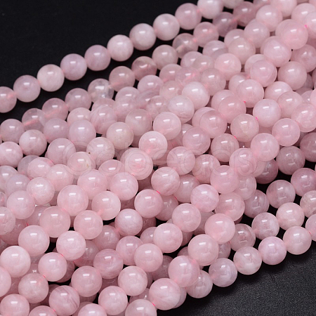 Pink Color Natural Madagascar Rose Quartz Beads Strands X-G-F641-01-B-1