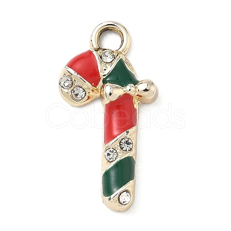 Christmas Themes Alloy Rhinestone Pendants PALLOY-P313-02B-G-1