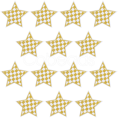 20Pcs Polyester Clothing Patches DIY-CY0002-35C-1