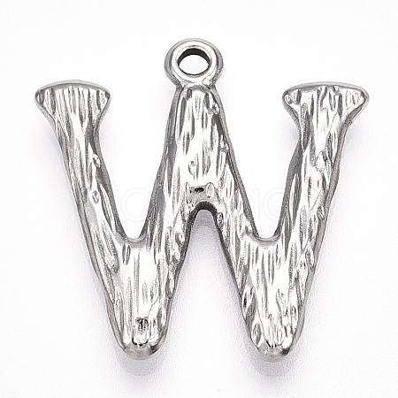 304 Stainless Steel Pendants STAS-N117-01P-W-1
