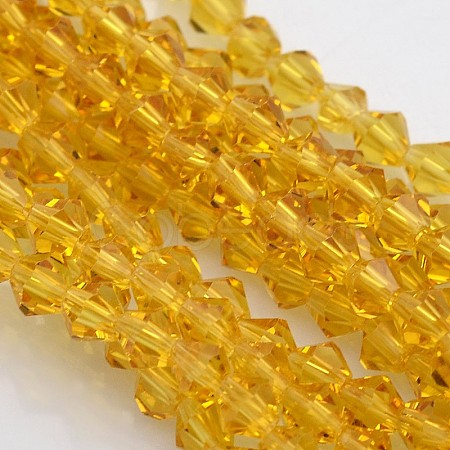 Bicone Glass Beads Strands EGLA-P016-4mm-07-1