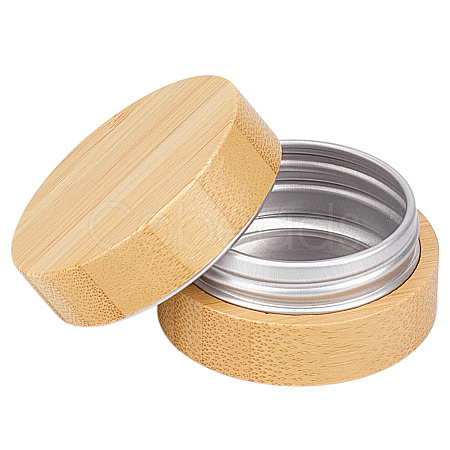 15G Bamboo & Aluminum Cream Jar CON-WH0112-016B-1