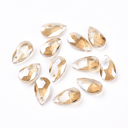 Faceted Glass Pendants X-GLAA-F069-S-A18-1