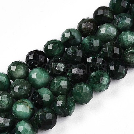 Natural Fuchsite Beads Strands G-T140-20C-1