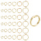 GOMAKERER 120Pcs 6 Styles Brass Split Rings, Double Loops Rings, Real 14K Gold Plated, 4~10x1.4mm, Inner Diameter: 2.5~8.5mm, 20pcs/style