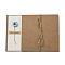 Dried Daisy Paper Thank You Greeting Cards, with Kraft Paper Envelopes, Rectangle, Light Sky Blue, 170x120x1mm