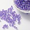 Eco-Friendly Transparent Acrylic Beads, Round, AB Color, Medium Orchid, 5mm, Hole: 1.5mm, about 8400pcs/500g