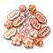 Acrylic Beads, Mixed Shapes, Orange, 8~51x8~51x6~27.5mm, Hole: 1.8~3.8mm